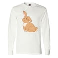 thumbnail image 1 of Inktastic Easter Cute Floppy Ear Brown Bunny Long Sleeve T-Shirt, 1 of 5