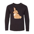 thumbnail image 1 of Inktastic Easter Cute Floppy Ear Brown Bunny Long Sleeve Youth T-Shirt, 1 of 5
