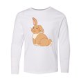 thumbnail image 1 of Inktastic Easter Cute Floppy Ear Brown Bunny Long Sleeve Youth T-Shirt, 1 of 5