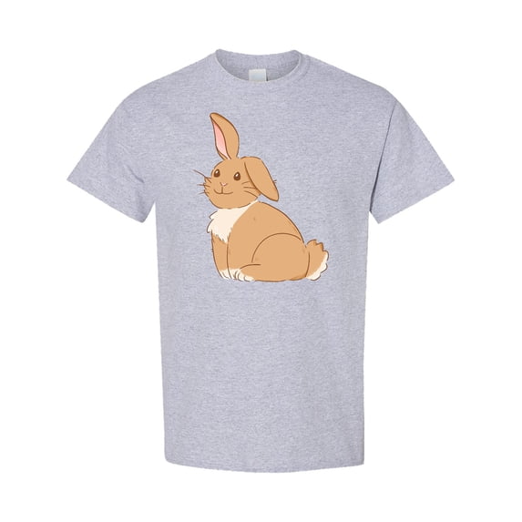 Inktastic Easter Cute Floppy Ear Brown Bunny T-Shirt