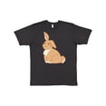 thumbnail image 1 of Inktastic Easter Cute Floppy Ear Brown Bunny T-Shirt, 1 of 5