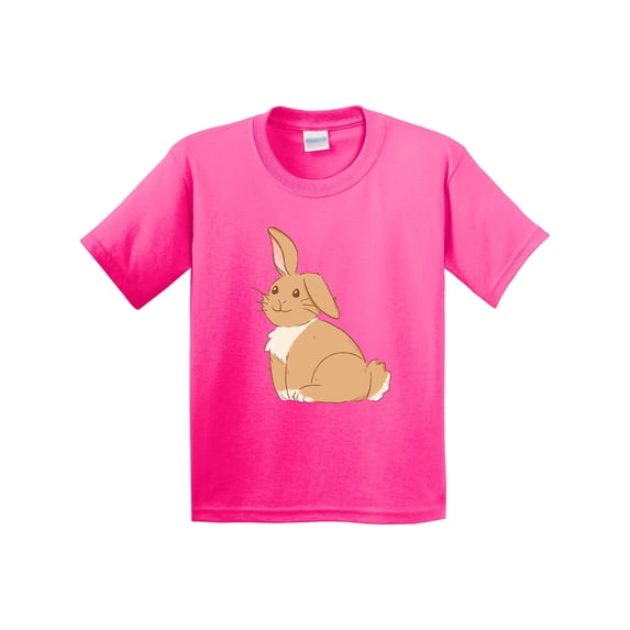 Inktastic Easter Cute Floppy Ear Brown Bunny Youth T-Shirt