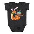 thumbnail image 1 of Inktastic Easter Cute Snake with Basket and Bunny Ears Boys or Girls Baby Bodysuit, 1 of 5