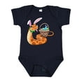 thumbnail image 1 of Inktastic Easter Cute Snake with Basket and Bunny Ears Boys or Girls Baby Bodysuit, 1 of 5