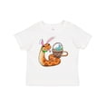 thumbnail image 1 of Inktastic Easter Cute Snake with Basket and Bunny Ears Boys or Girls Baby T-Shirt, 1 of 5