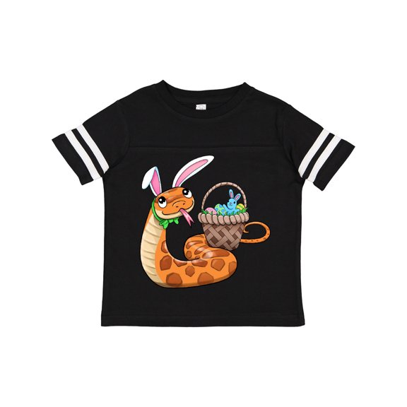 Inktastic Easter Cute Snake with Basket and Bunny Ears Boys or Girls Toddler T-Shirt