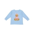 thumbnail image 1 of Inktastic Easter Doodle Dog Boys or Girls Long Sleeve Toddler T-Shirt, 1 of 5