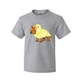 thumbnail image 1 of Inktastic Easter Duck Triceratops Youth T-Shirt, 1 of 5