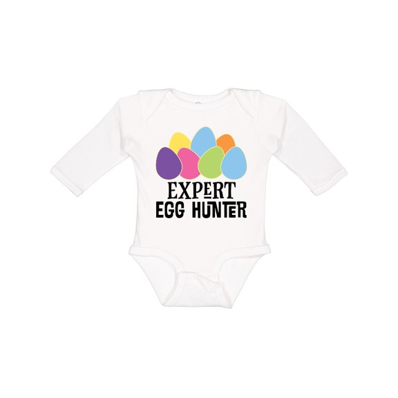 Inktastic Easter Egg Hunt Boys or Girls Long Sleeve Baby Bodysuit