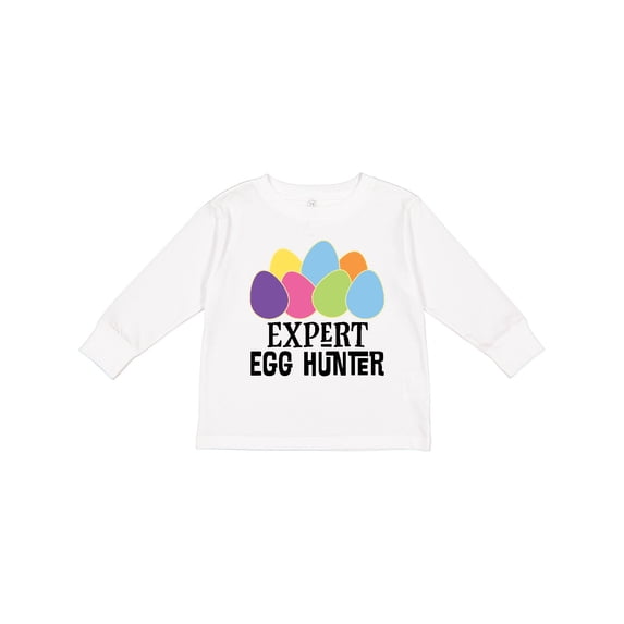 Inktastic Easter Egg Hunt Boys or Girls Long Sleeve Toddler T-Shirt