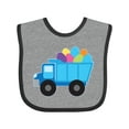 thumbnail image 1 of Inktastic Easter Egg Truck Boys Boys Baby Bib, 1 of 4