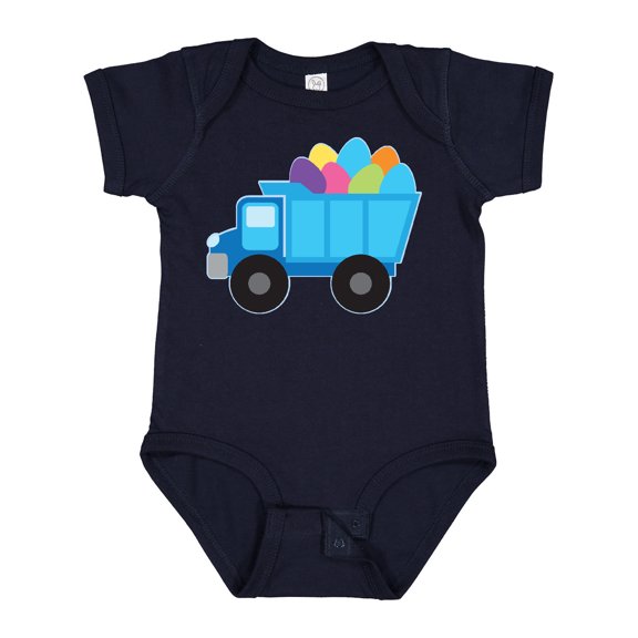 Inktastic Easter Egg Truck Boys Boys Baby Bodysuit