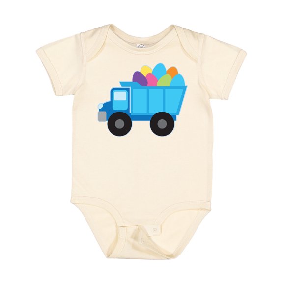 Inktastic Easter Egg Truck Boys Boys Baby Bodysuit