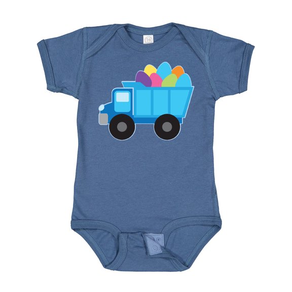 Inktastic Easter Egg Truck Boys Boys Baby Bodysuit