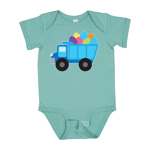 Inktastic Easter Egg Truck Boys Boys Baby Bodysuit