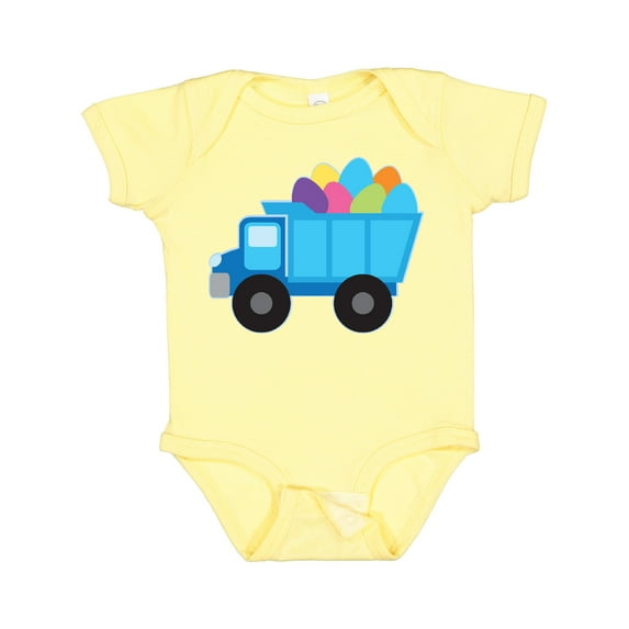 Inktastic Easter Egg Truck Boys Boys Baby Bodysuit
