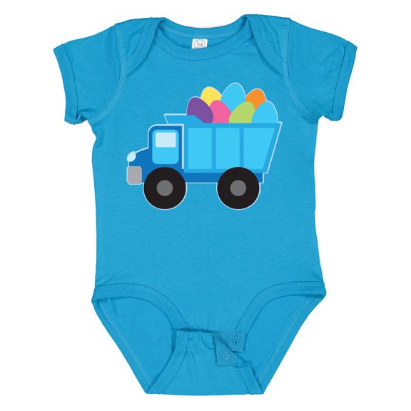 Inktastic Easter Egg Truck Boys Boys Baby Bodysuit
