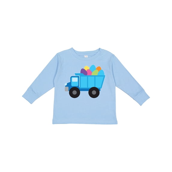 Inktastic Easter Egg Truck Boys Boys Long Sleeve Toddler T-Shirt
