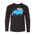 thumbnail image 1 of Inktastic Easter Egg Truck Boys Long Sleeve Youth T-Shirt, 1 of 5