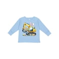 thumbnail image 1 of Inktastic Easter Excavator Bunny Ears Egg Hunt Boys or Girls Long Sleeve Toddler T-Shirt, 1 of 5