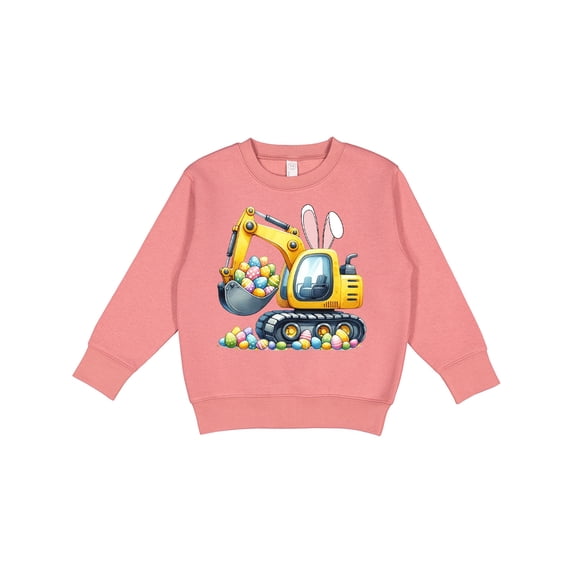 Inktastic Easter Excavator Bunny Ears Egg Hunt Toddler Sweatshirt