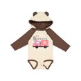 thumbnail image 1 of Inktastic Easter Fire Truck Egg Hunt Bunny Boys or Girls Long Sleeve Baby Bodysuit, 1 of 5