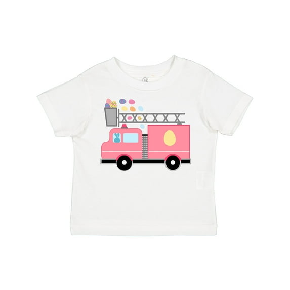 Inktastic Easter Fire Truck Egg Hunt Bunny Boys or Girls Toddler T-Shirt