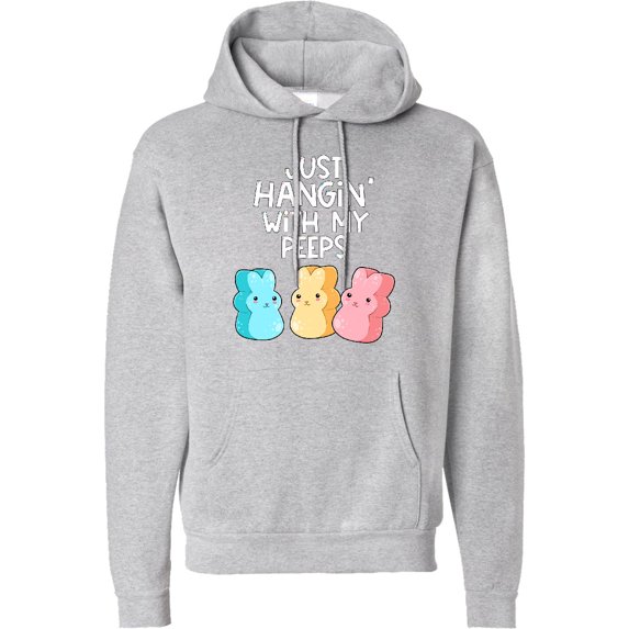 Inktastic Easter Hangin' with My Peeps Adult Hoodie Sweatshirt