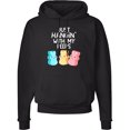 thumbnail image 1 of Inktastic Easter Hangin' with My Peeps Adult Hoodie Sweatshirt, 1 of 4