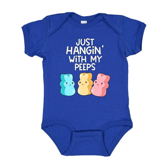Inktastic Easter Hangin' with My Peeps Boys or Girls Baby Bodysuit
