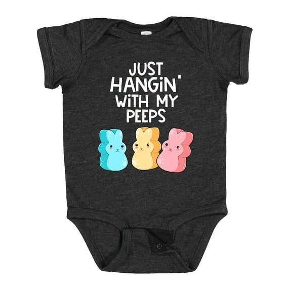 Inktastic Easter Hangin' with My Peeps Boys or Girls Baby Bodysuit