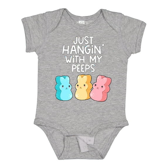 Inktastic Easter Hangin' with My Peeps Boys or Girls Baby Bodysuit