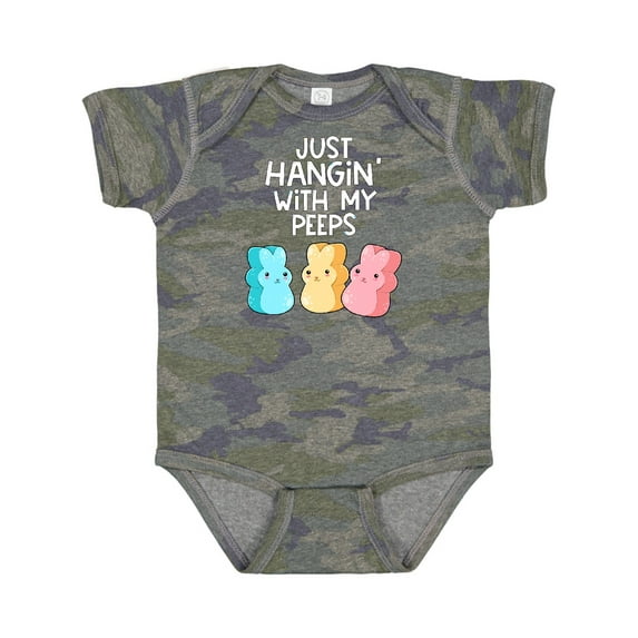 Inktastic Easter Hangin' with My Peeps Boys or Girls Baby Bodysuit