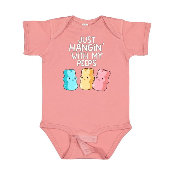 Inktastic Easter Hangin' with My Peeps Boys or Girls Baby Bodysuit