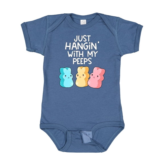 Inktastic Easter Hangin' with My Peeps Boys or Girls Baby Bodysuit