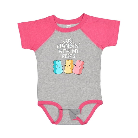 Inktastic Easter Hangin' with My Peeps Boys or Girls Baby Bodysuit