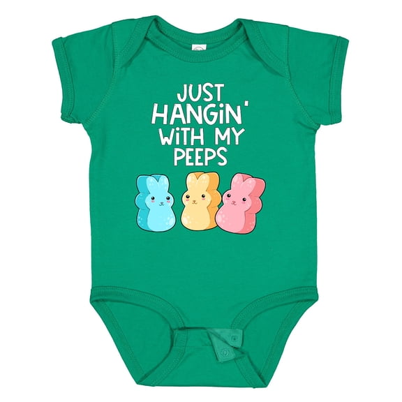 Inktastic Easter Hangin' with My Peeps Boys or Girls Baby Bodysuit