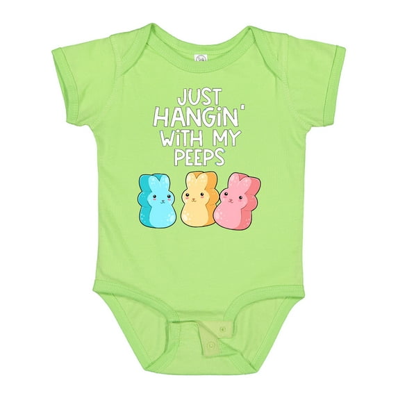 Inktastic Easter Hangin' with My Peeps Boys or Girls Baby Bodysuit