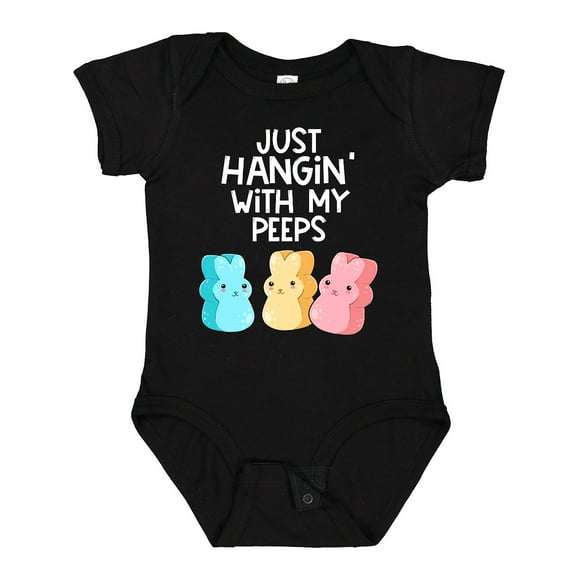 Inktastic Easter Hangin' with My Peeps Boys or Girls Baby Bodysuit
