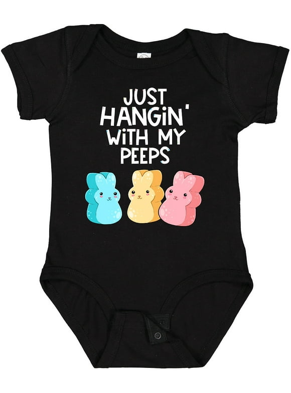 Easter Hangin' with My Peeps Boys or Girls Baby Bodysuit