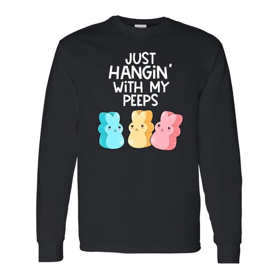 Inktastic Easter Hangin' with My Peeps Long Sleeve T-Shirt
