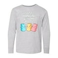 thumbnail image 1 of Inktastic Easter Hangin' with My Peeps Long Sleeve Youth T-Shirt, 1 of 5