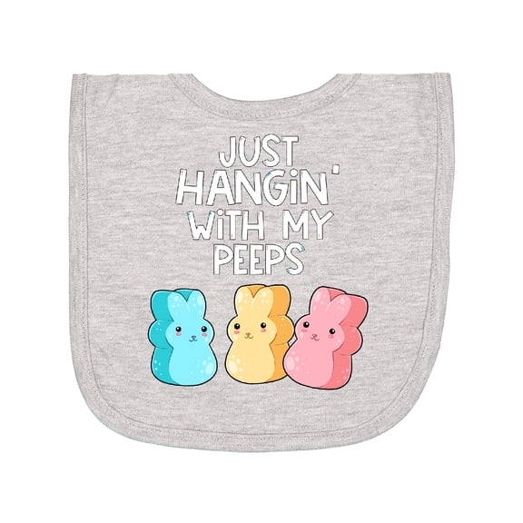 Inktastic Easter Hangin' with My Peeps Newborn Bib