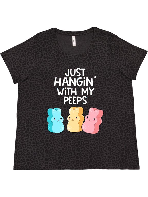 Easter Hangin' with My Peeps Women's Plus Size T-Shirt