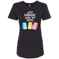 thumbnail image 1 of Inktastic Easter Hangin' with My Peeps Women's T-Shirt, 1 of 5