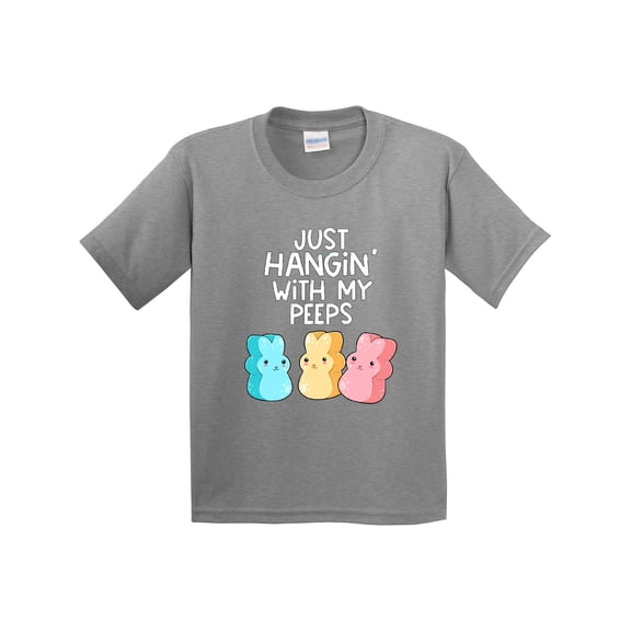 Inktastic Easter Hangin' with My Peeps Youth T-Shirt