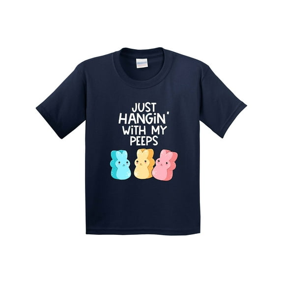 Inktastic Easter Hangin' with My Peeps Youth T-Shirt