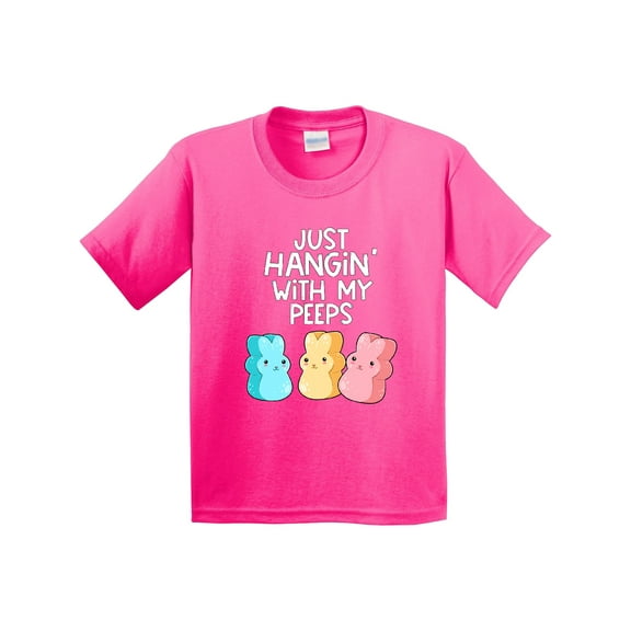 Inktastic Easter Hangin' with My Peeps Youth T-Shirt