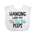 thumbnail image 1 of Inktastic Easter Hanging with My Peeps Pastel Bunnies Boys or Girls Baby Bib, 1 of 4