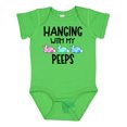 thumbnail image 1 of Inktastic Easter Hanging with My Peeps Pastel Bunnies Boys or Girls Baby Bodysuit, 1 of 5